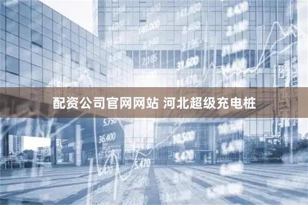 配资公司官网网站 河北超级充电桩